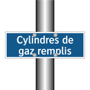 Cylindres de gaz remplis