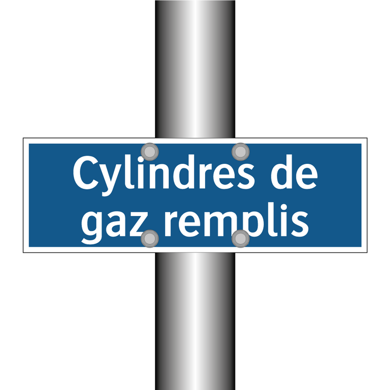 Cylindres de gaz remplis