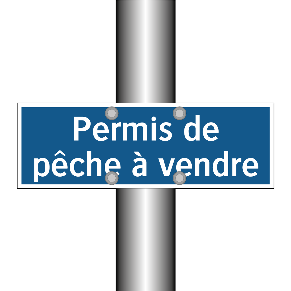 Permis de pêche à vendre