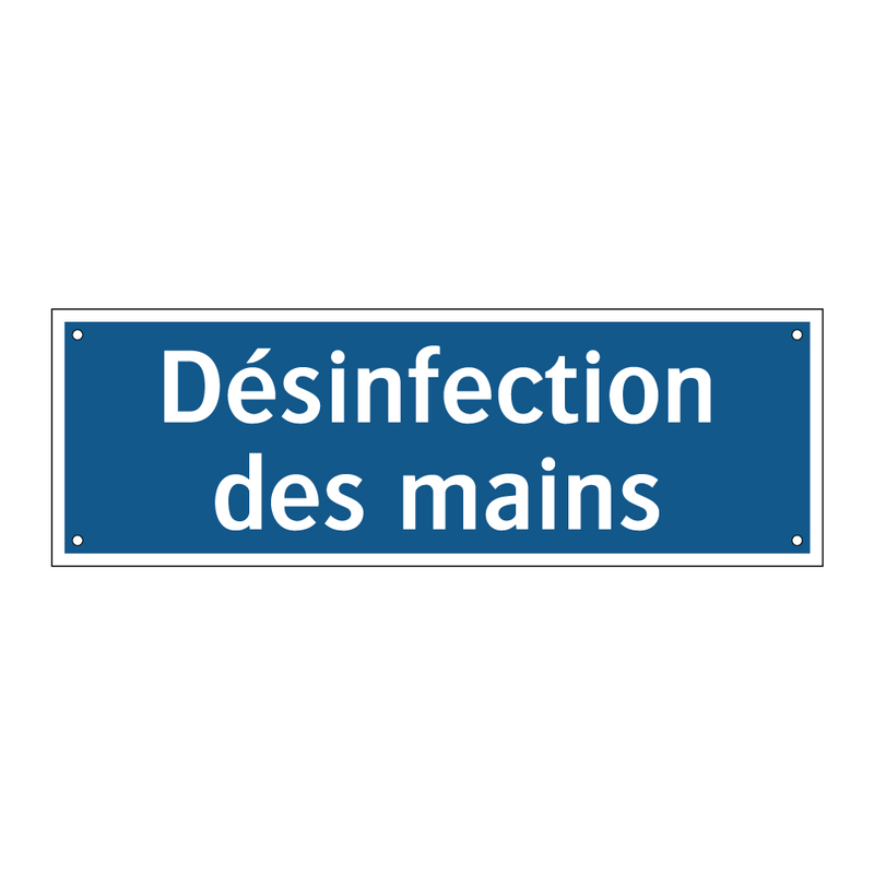 Désinfection des mains