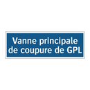 Vanne principale de coupure de GPL