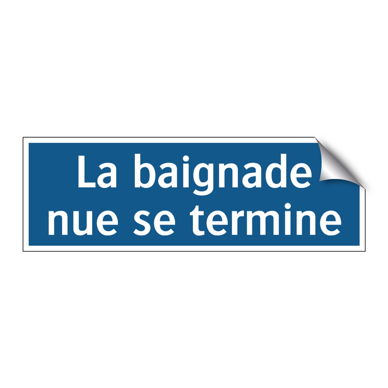 La baignade nue se termine
