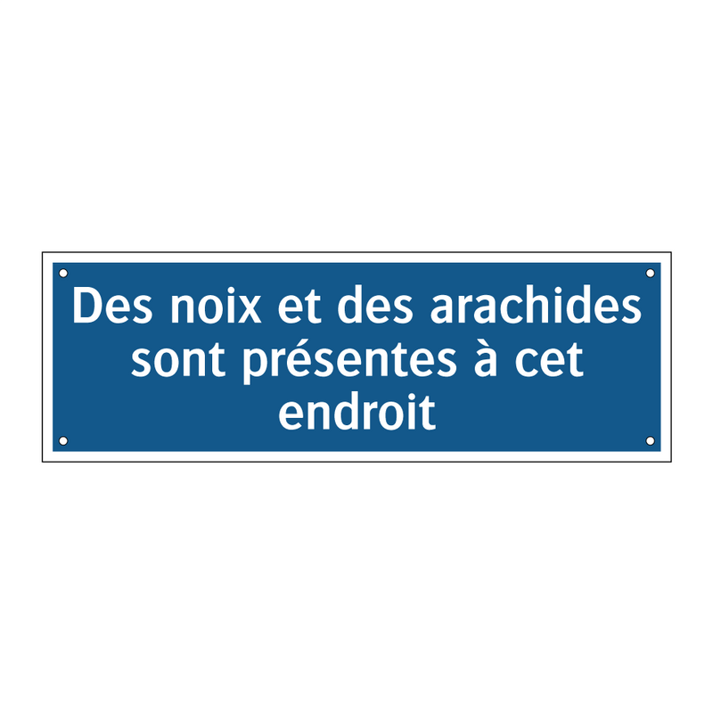 Des noix et des arachides sont présentes à cet endroit