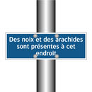 Des noix et des arachides sont présentes à cet endroit