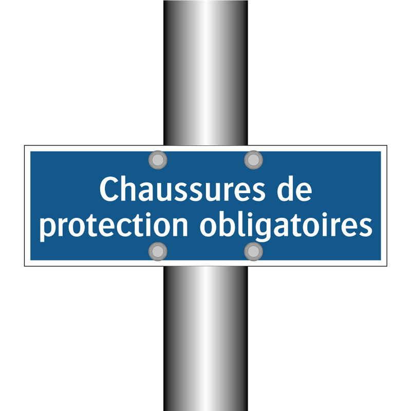 Chaussures de protection obligatoires