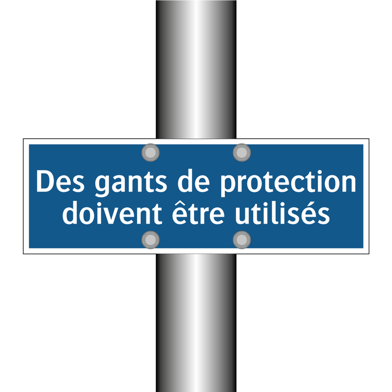 Des gants de protection doivent être utilisés