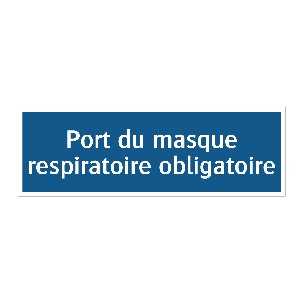 Port du masque respiratoire obligatoire