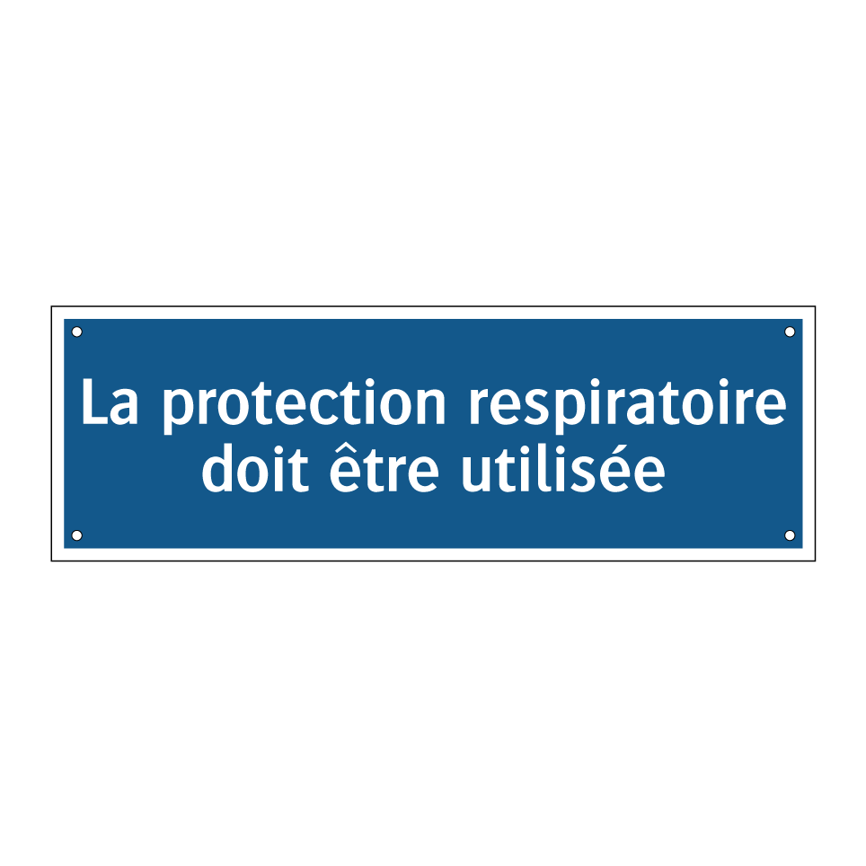 La protection respiratoire doit être utilisée