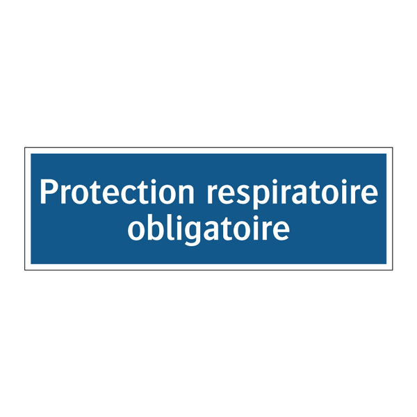 Protection respiratoire obligatoire