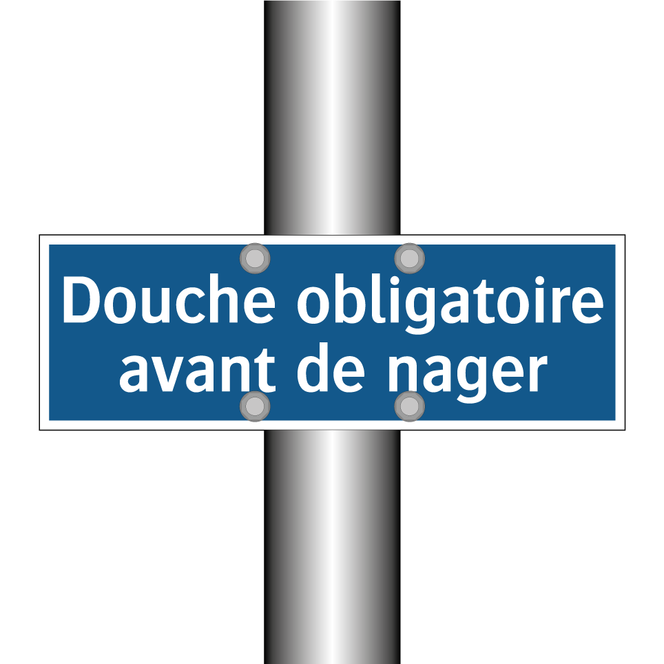 Douche obligatoire avant de nager