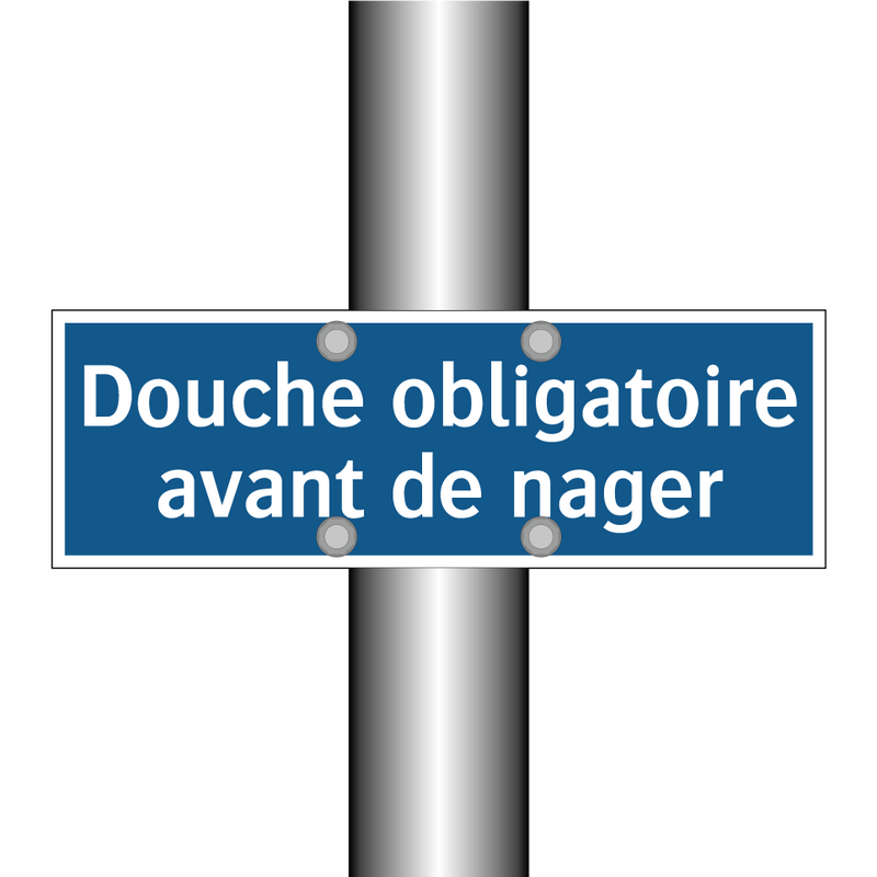 Douche obligatoire avant de nager