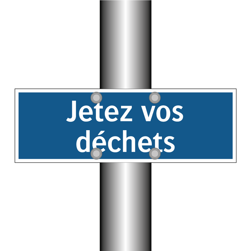 Jetez vos déchets
