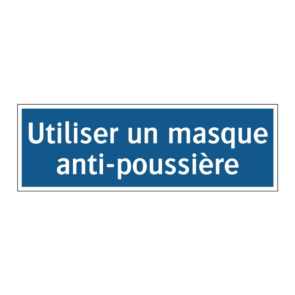 Utiliser un masque anti-poussière