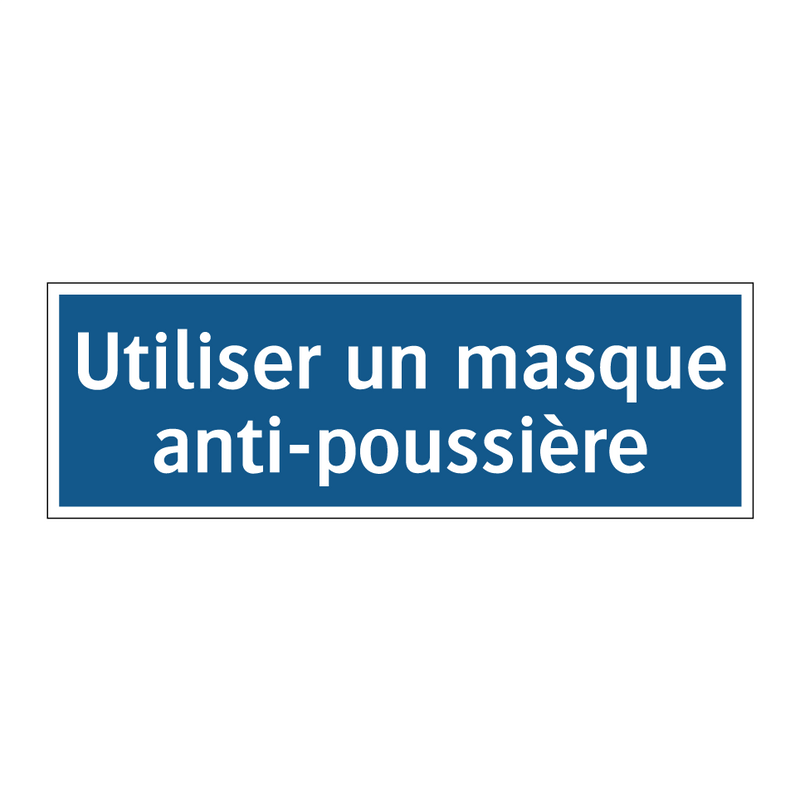 Utiliser un masque anti-poussière
