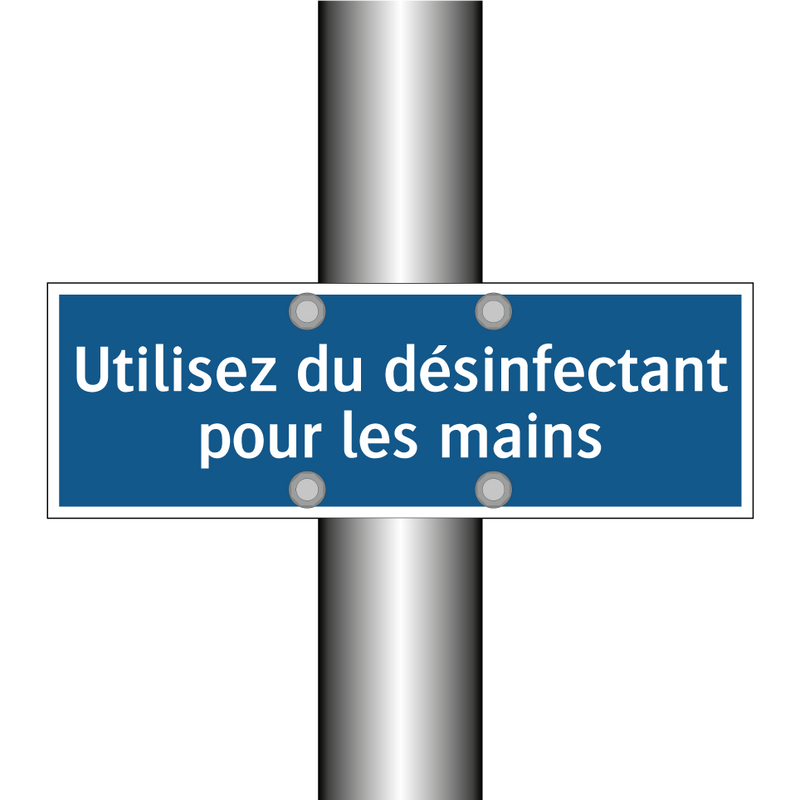 Utilisez du désinfectant pour les mains
