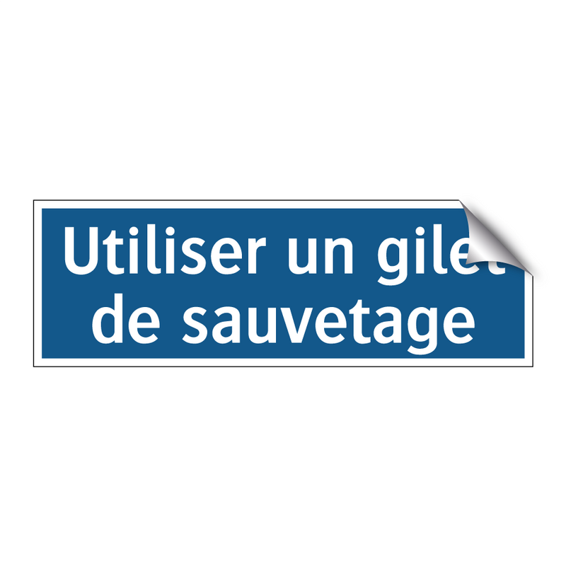 Utiliser un gilet de sauvetage