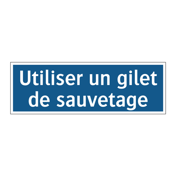 Utiliser un gilet de sauvetage
