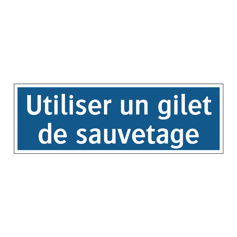 Utiliser un gilet de sauvetage