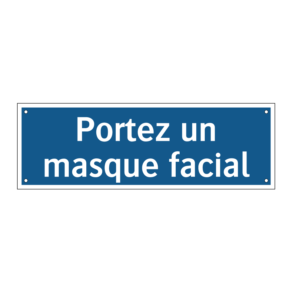 Portez un masque facial