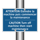 ATTENTION Éteindre la machine  /.../ - CAUTION Turn off machine then  /.../