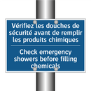 Vérifiez les douches de sécurité  /.../ - Check emergency showers before  /.../