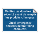 Vérifiez les douches de sécurité  /.../ - Check emergency showers before  /.../
