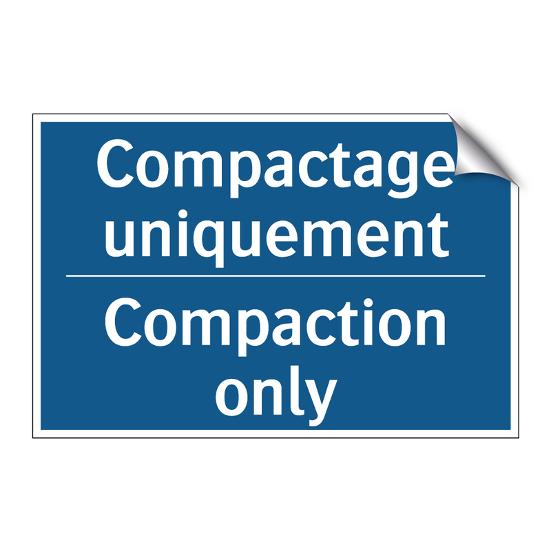 Compactage uniquement - Compaction only