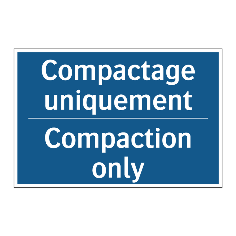 Compactage uniquement - Compaction only