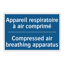 Appareil respiratoire à air comprimé /.../ - Compressed air breathing apparatus /.../