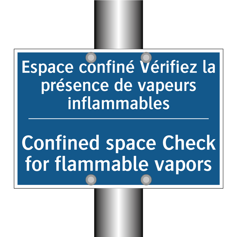 Espace confiné Vérifiez la présence  /.../ - Confined space Check for flammable  /.../