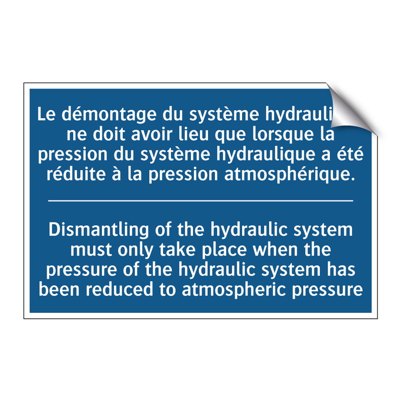 Le démontage du système hydraulique  /.../ - Dismantling of the hydraulic system  /.../