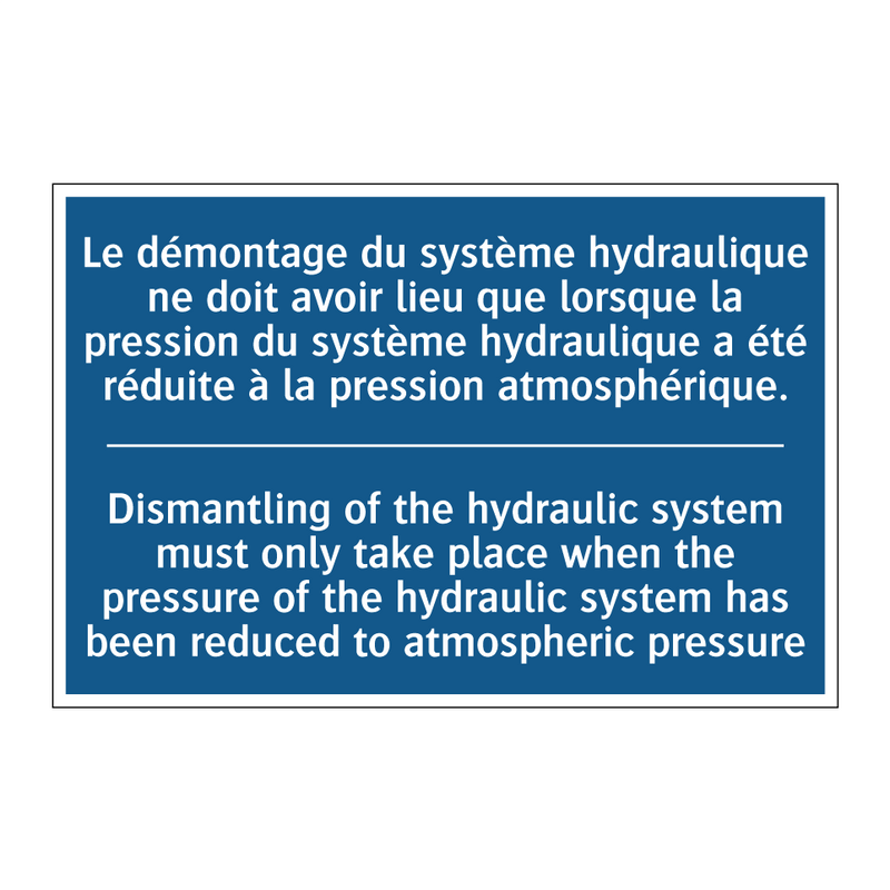 Le démontage du système hydraulique  /.../ - Dismantling of the hydraulic system  /.../