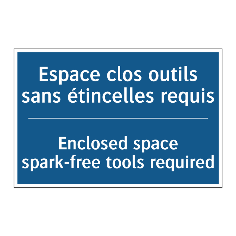Espace clos outils sans étincelles  /.../ - Enclosed space spark-free tools  /.../