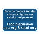 Zone de préparation des aliments  /.../ - Food preparation area veg & salad  /.../