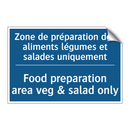 Zone de préparation des aliments  /.../ - Food preparation area veg & salad  /.../