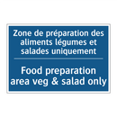 Zone de préparation des aliments  /.../ - Food preparation area veg & salad  /.../