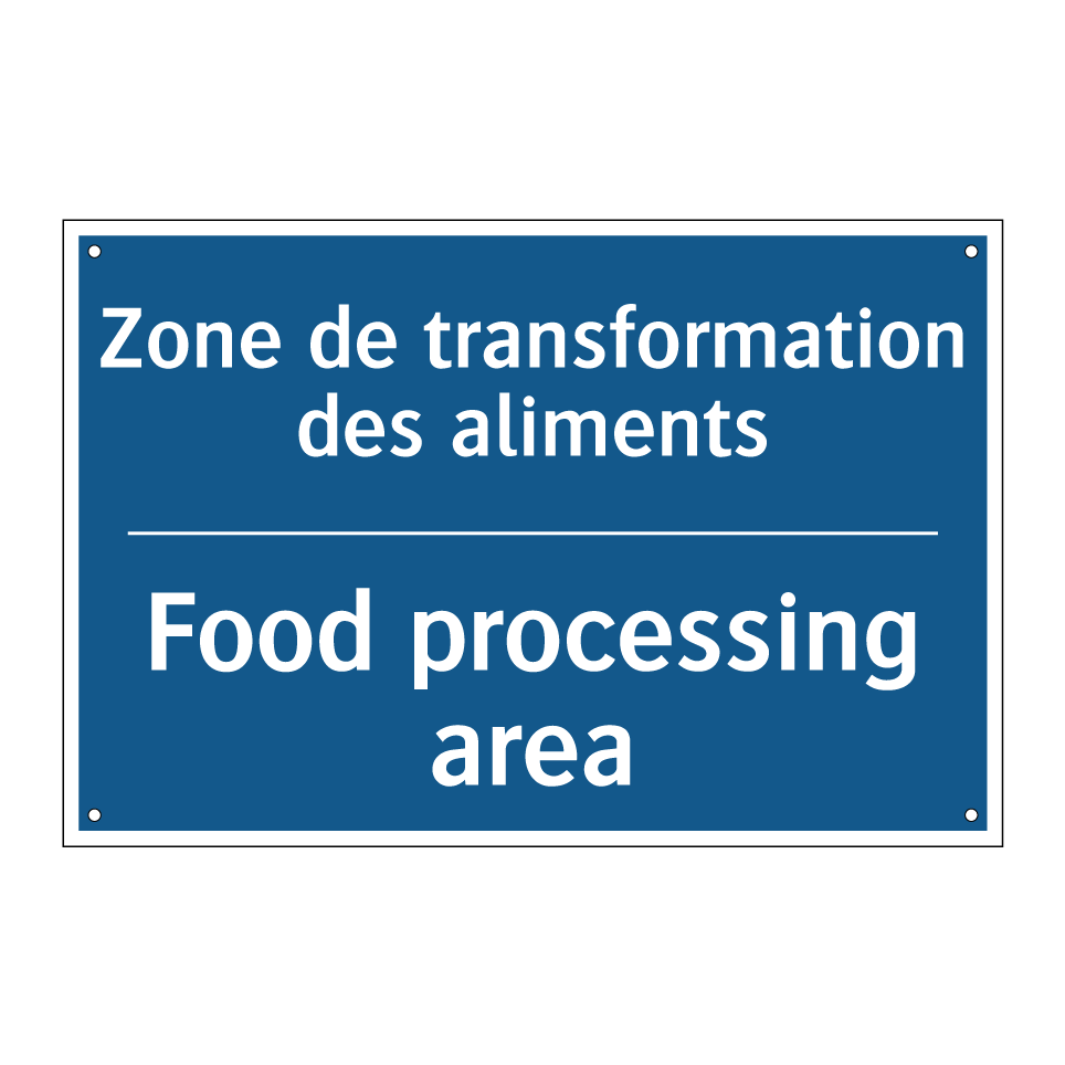Zone de transformation des aliments /.../ - Food processing area