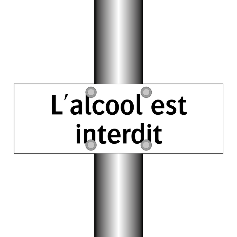 L'alcool est interdit