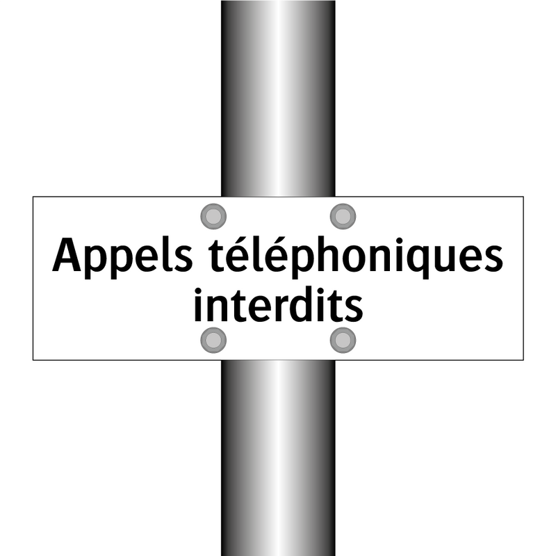 Appels téléphoniques interdits