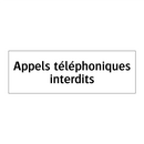 Appels téléphoniques interdits
