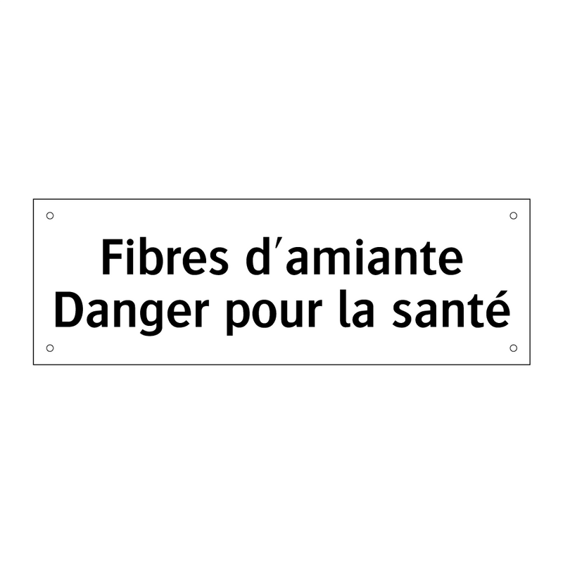 Fibres d'amiante Danger pour la santé