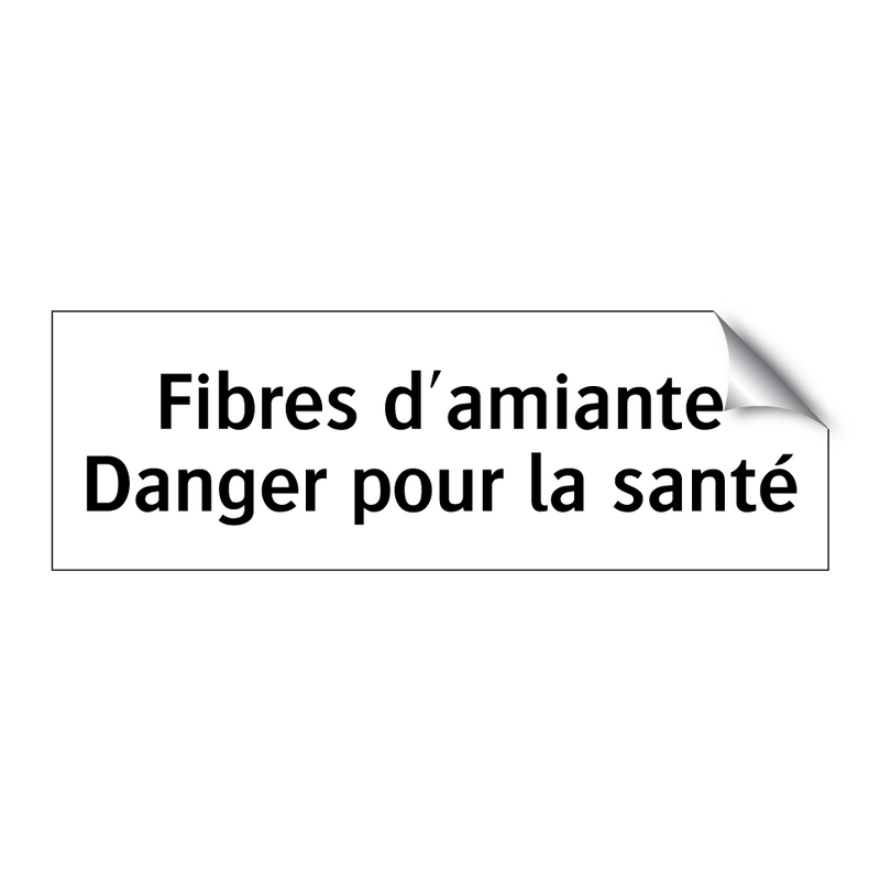 Fibres d'amiante Danger pour la santé