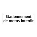 Stationnement de motos interdit