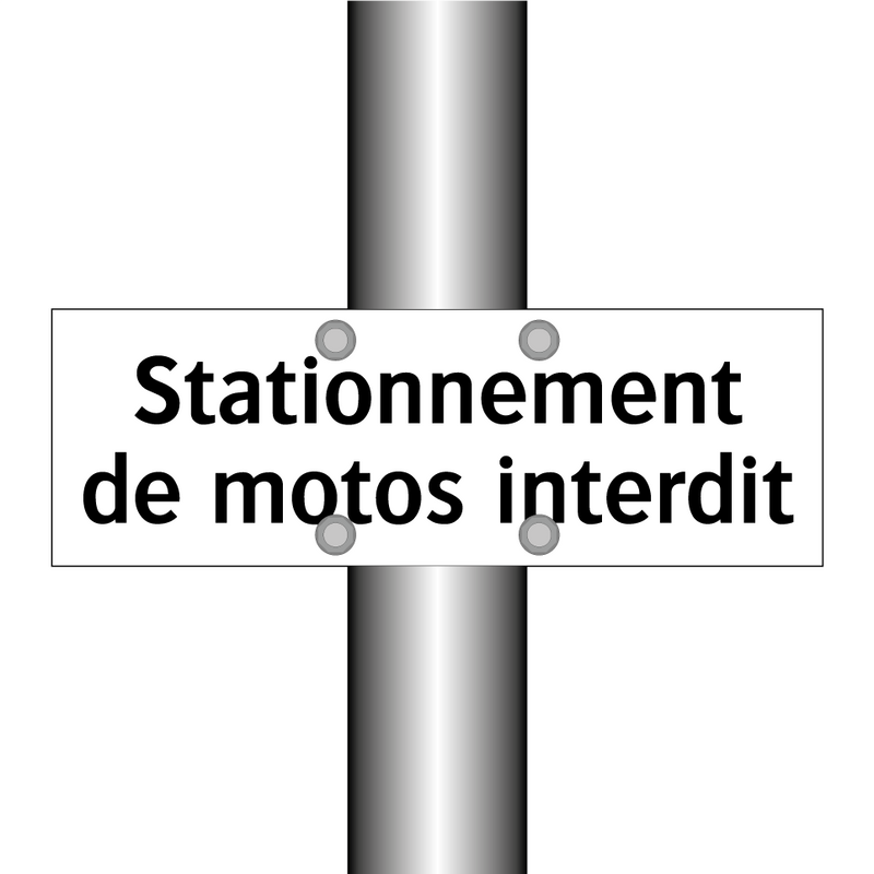 Stationnement de motos interdit