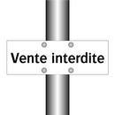 Vente interdite