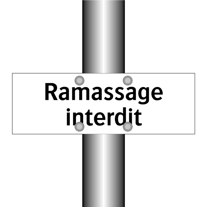 Ramassage interdit