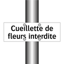 Cueillette de fleurs interdite