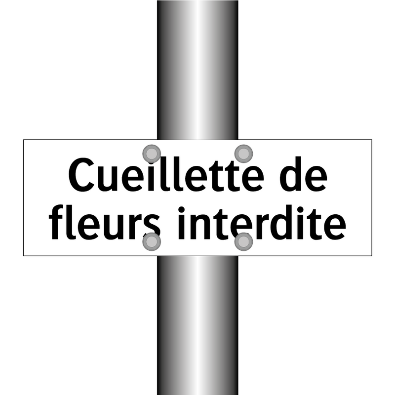 Cueillette de fleurs interdite