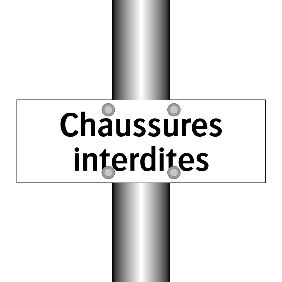 Chaussures interdites