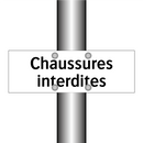 Chaussures interdites